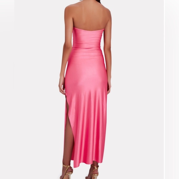 New Baobab Ola Strapless Maxi Dress in ombré pink - Picture 2 of 5